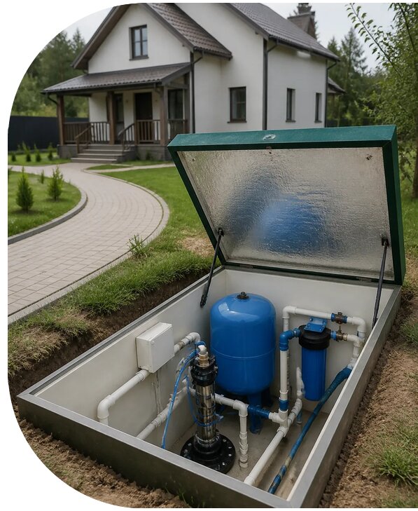 Автономное водоснабжение дома в Железнодорожном от 153810 р. | АПаруса-Жлз